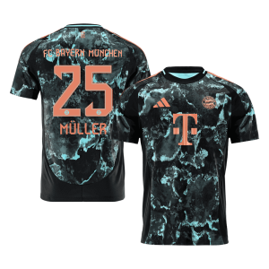 MÜLLER #25 Bayern Munich Soccer Jersey Away Custom Shirt 2024/25