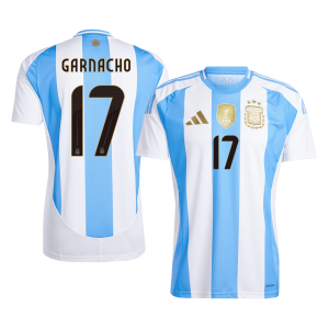 GARNACHO #17 Argentina Soccer Jersey Home Custom Shirt 2024