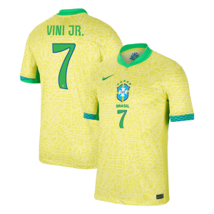 VINI JR. #7 Brazil Soccer Jersey Home Custom Shirt 2024