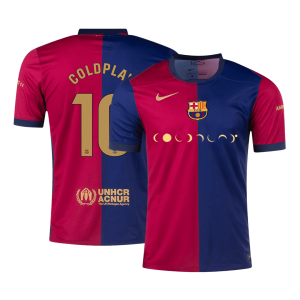 Barcelona Jersey Custom COLDPLAY #10 Soccer Jersey Home 2024/25