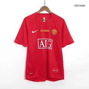Manchester United Jersey Custom Home Soccer Jersey 2007/08 - UCL