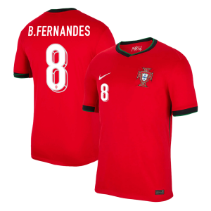 Portugal Jersey Custom B.FERNANDES #8 Soccer Jersey Home 2024