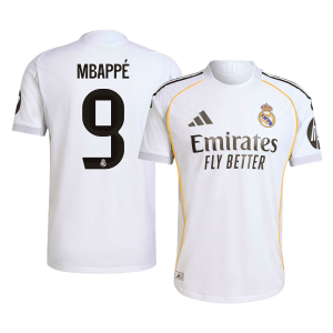 Real Madrid MBAPPÉ #9 Home Custom Player Version Soccer Jersey 2025/26