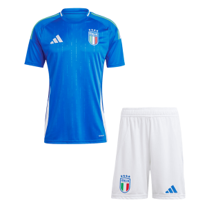 Italy Home Soccer Uniform Kits Euro 2024 Blue