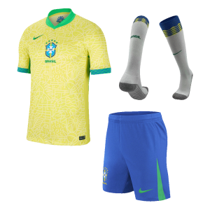 Brazil Home Custom Full Soccer Kit 2024
