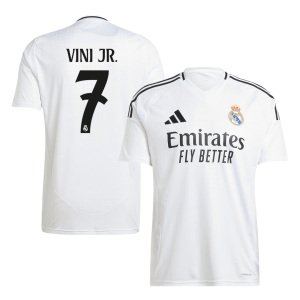 VINI JR. #7 Real Madrid Soccer Jersey Home Custom Shirt 2024/25