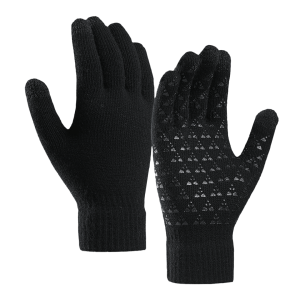 1 Pcs Knitted warm wool touch screen gloves Black