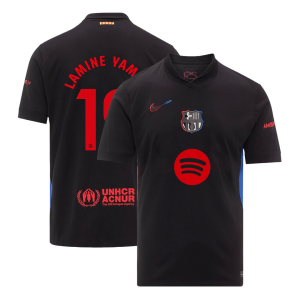 LAMINE YAMAL #19 Barcelona Away Soccer Jersey 2024/25 - Spotify Logo Without Text