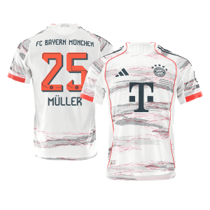 Bayern Munich MÜLLER #25 Away Custom Player Version Soccer Jersey 2025/26