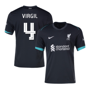 Liverpool Jersey Custom VIRGIL #4 Soccer Jersey Away 2024/25 - UCL