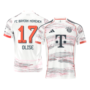 OLISE #17 Bayern Munich Soccer Jersey Away Custom Shirt 2025/26