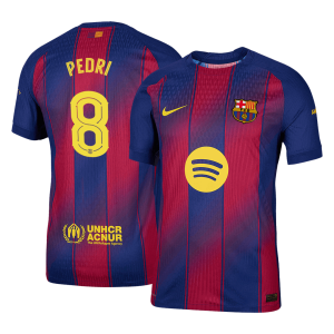 Barcelona PEDRI #8 Home Custom Player Version Soccer Jersey 2025/26 - UCL