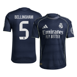Real Madrid BELLINGHAM #5 Away Custom Player Version Soccer Jersey 2025/26
