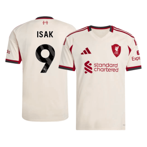 ISAK #9 Liverpool Soccer Jersey Away Custom Shirt 2025/26