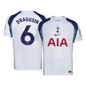 DRAGUSIN #6 Tottenham Hotspur Soccer Jersey Home Custom Shirt 2025/26