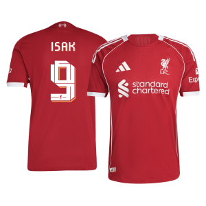 Liverpool ISAK #9 Home Custom Player Version Soccer Jersey 2025/26 - UCL