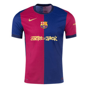 Authentic Soccer Jersey Barcelona X Travis Scott Home Shirt 2024/25