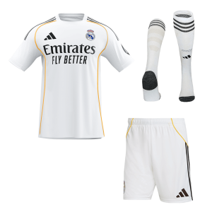 Real Madrid Home Custom Full Soccer Kit 2025/26