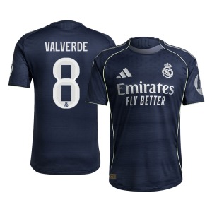Real Madrid VALVERDE #8 Away Custom Player Version Soccer Jersey 2025/26