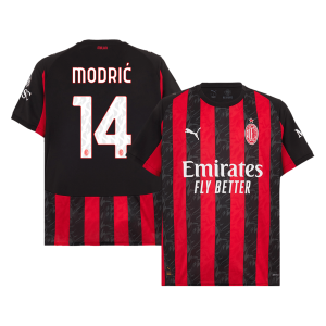 AC Milan Jersey Custom MODRIĆ #14 Soccer Jersey Home 2025/26