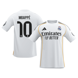 MBAPPÉ #10 Real Madrid Soccer Jersey Home Custom Shirt 2025/26