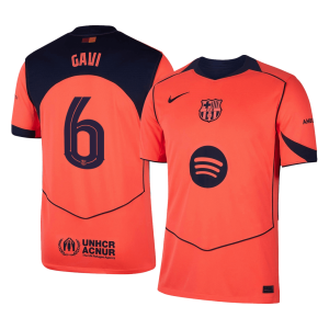 GAVI #6 Barcelona Soccer Jersey Third Away Custom Shirt 2025/26 - UCL
