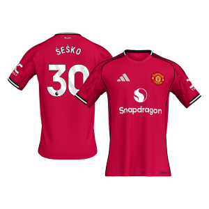 Manchester United Jersey Custom ŠEŠKO #30 Soccer Jersey Home 2025/26