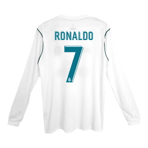 RONALDO #7 Real Madrid Retro Jersey Home Soccer Shirt 2017/18