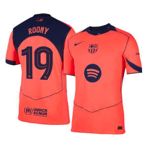 Barcelona ROONY #19 Third Away Custom Player Version Soccer Jersey 2025/26 - UCL