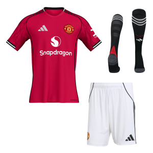 Manchester United Home Custom Full Soccer Kit 2025/26