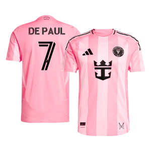 Inter Miami CF DE PAUL #7 Home Custom Player Version Soccer Jersey 2025