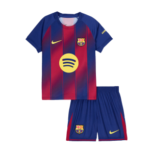 Kids Barcelona Custom Home Soccer Kits 2025/26