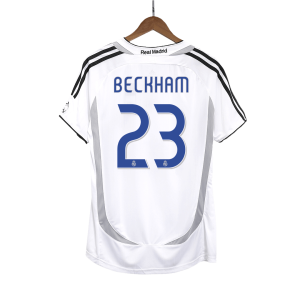 BECKHAM #23 Real Madrid Retro Jersey Home Soccer Shirt 2006/07