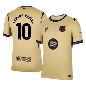 LAMINE YAMAL #10 Barcelona Soccer Jersey Away Custom Shirt 2025/26