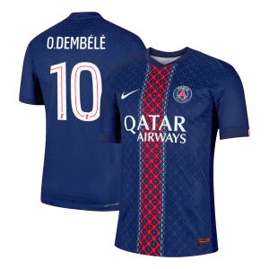 PSG O.DEMBÉLÉ #10 Home Player Version Soccer Jersey 2025/26