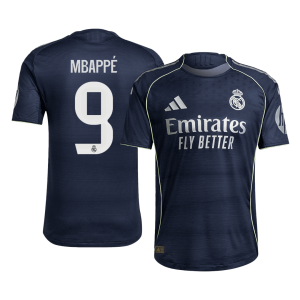 Real Madrid MBAPPÉ #9 Away Custom Player Version Soccer Jersey 2025/26