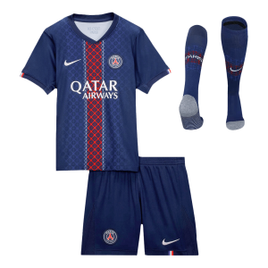 Kids PSG Custom Home Full Soccer Kits
2025/26