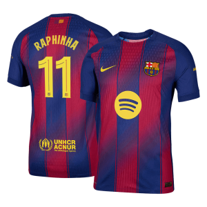 Barcelona RAPHINHA #11 Home Custom Player Version Soccer Jersey 2025/26 - UCL