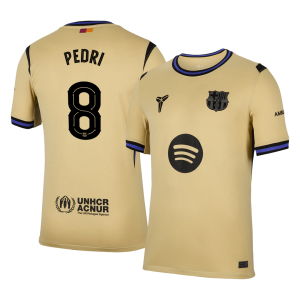 PEDRI #8 Barcelona Soccer Jersey Away Custom Shirt 2025/26 - UCL