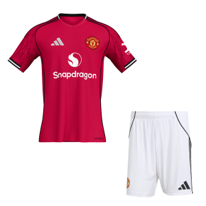 Manchester United Home Soccer Uniform Kits 2025/26