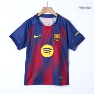 Kids Barcelona Custom Home Full Soccer Kits
2025/26