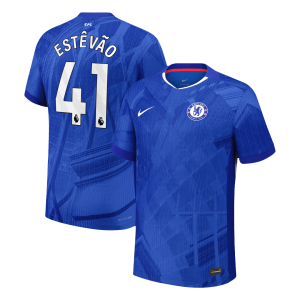 Chelsea ESTÊVÃO #41 Home Custom Player Version Soccer Jersey 2025/26
