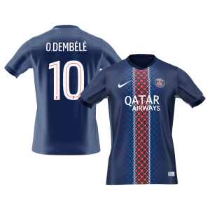 PSG Jersey O.DEMBÉLÉ #10 Soccer Jersey Home 2025/26